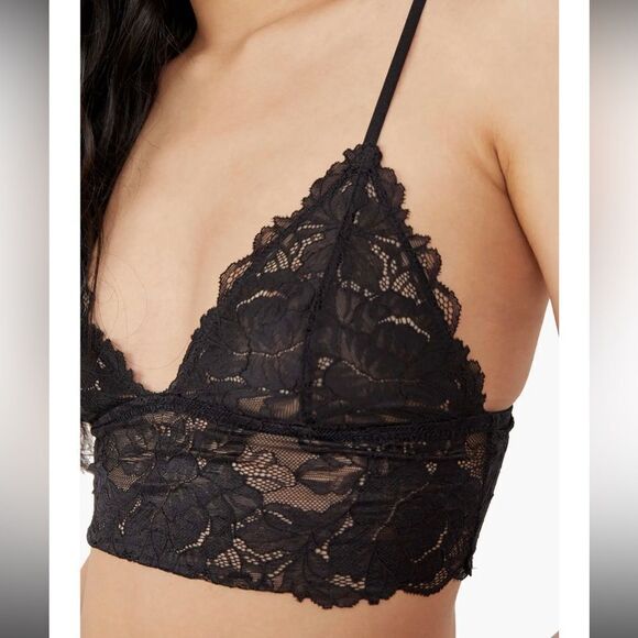 NWT 2 Pack Intimately Free People Lace Longline Bralette Medium - Picture 7 of 8